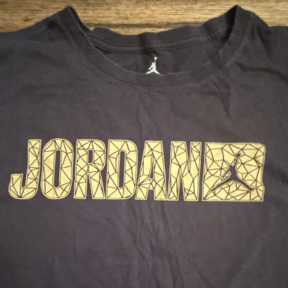 Jordan Jumpman Logo Black Crew Neck Short Sleeve Men's T-Shirt Size XL